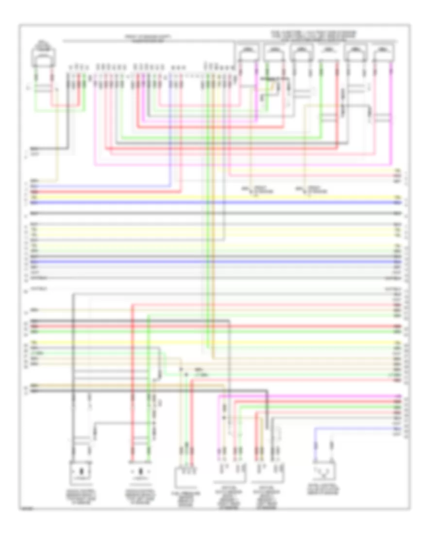 2.5L, Engine Performance Wiring Diagram (6 of 8) for Lexus IS 250C 2013