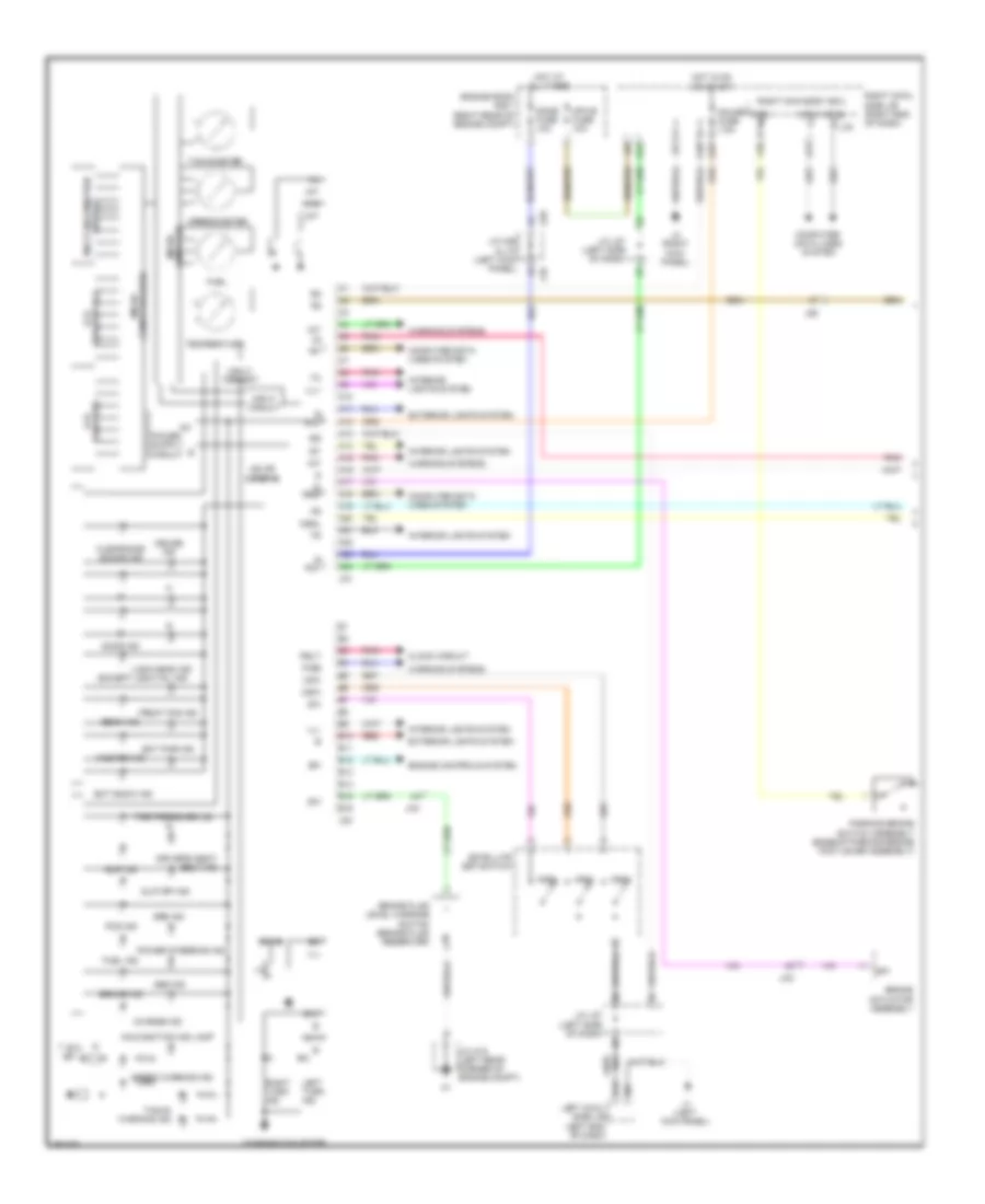 Instrument Cluster Wiring Diagram (1 of 2) for Lexus IS 250C 2013