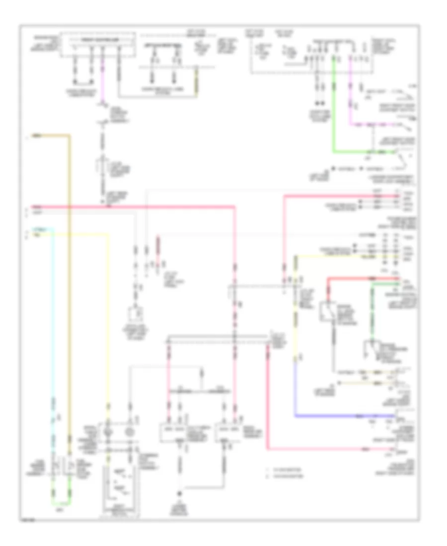 Instrument Cluster Wiring Diagram 2 of 2 for Lexus IS 250C 2013