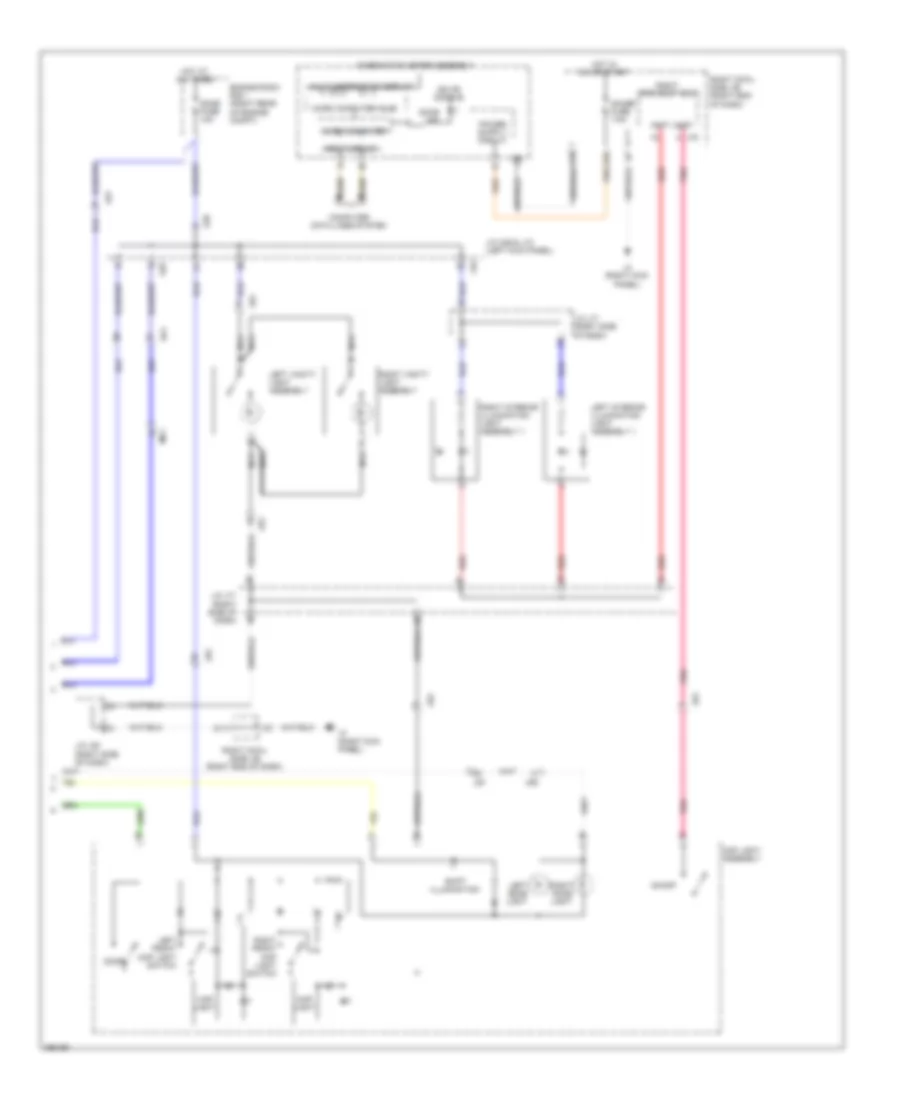 Courtesy Lamps Wiring Diagram 2 of 2 for Lexus IS 250C 2013