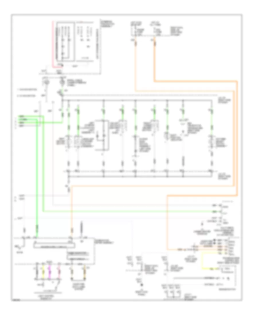 Instrument Illumination Wiring Diagram 2 of 2 for Lexus IS 250C 2013