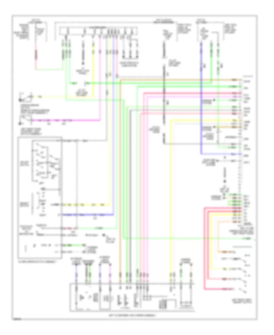 Memory Mirrors Wiring Diagram 1 of 2 for Lexus IS 250C 2013