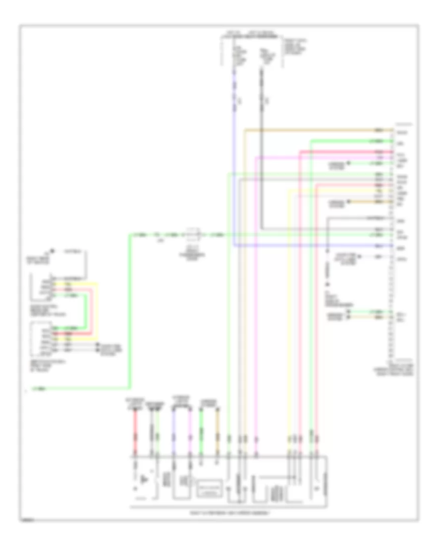 Memory Mirrors Wiring Diagram 2 of 2 for Lexus IS 250C 2013