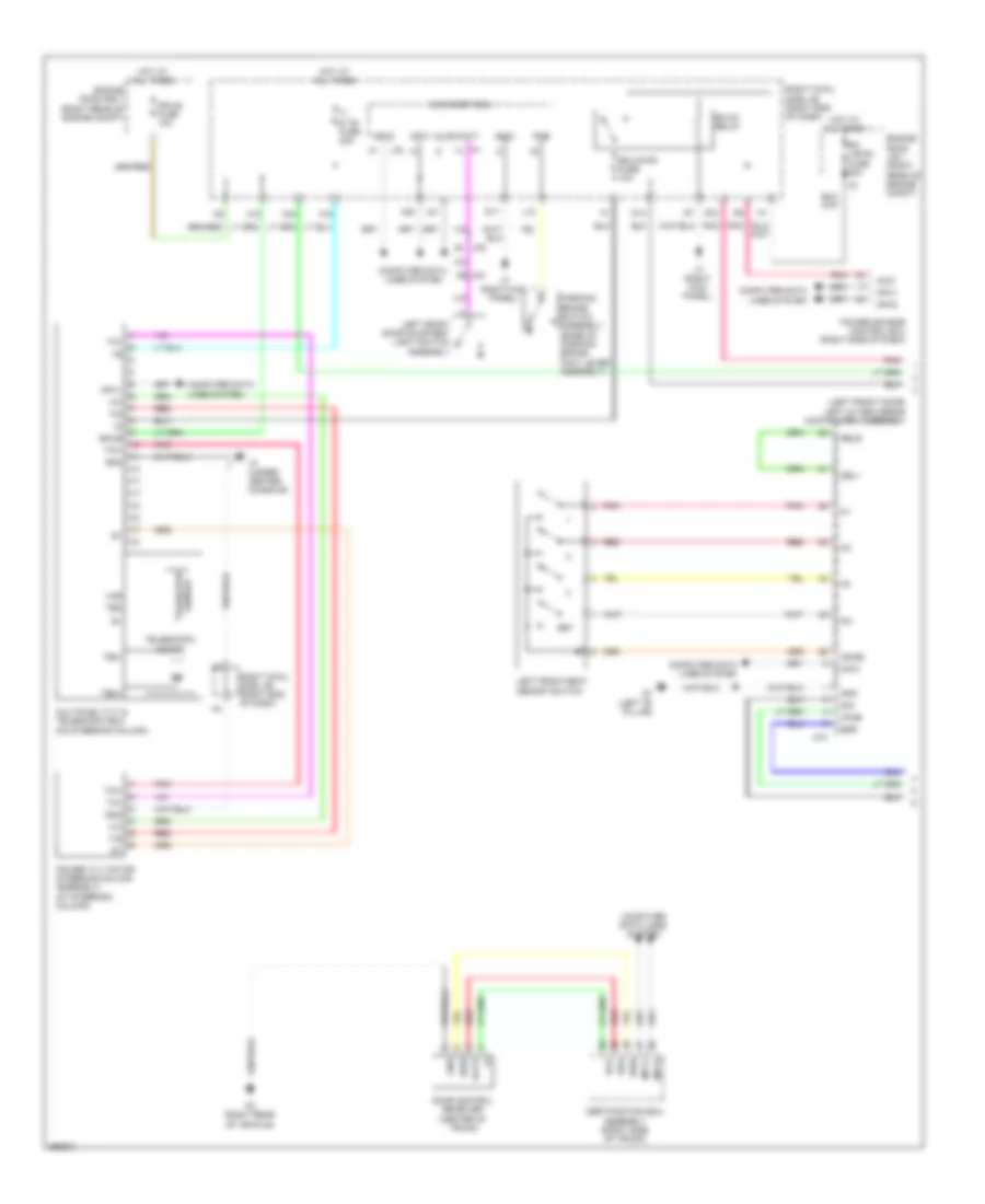 Memory Power Tilt  Power Telescopic Wiring Diagram 1 of 2 for Lexus IS 250C 2013