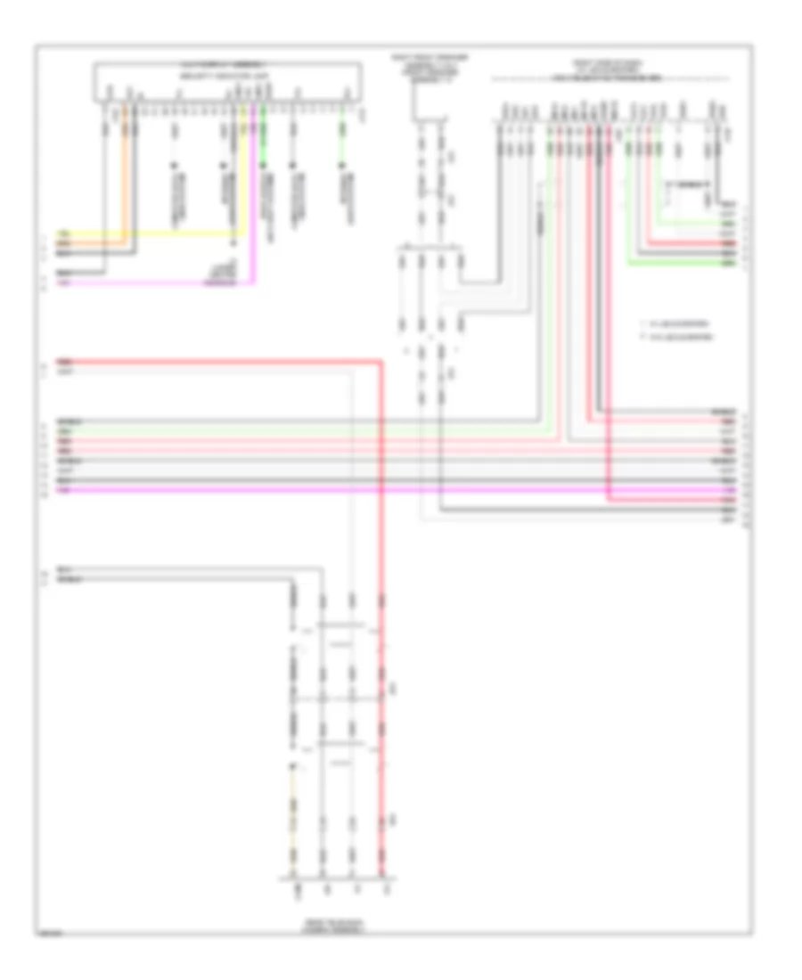 Navigation Wiring Diagram (2 of 4) for Lexus IS 250C 2013