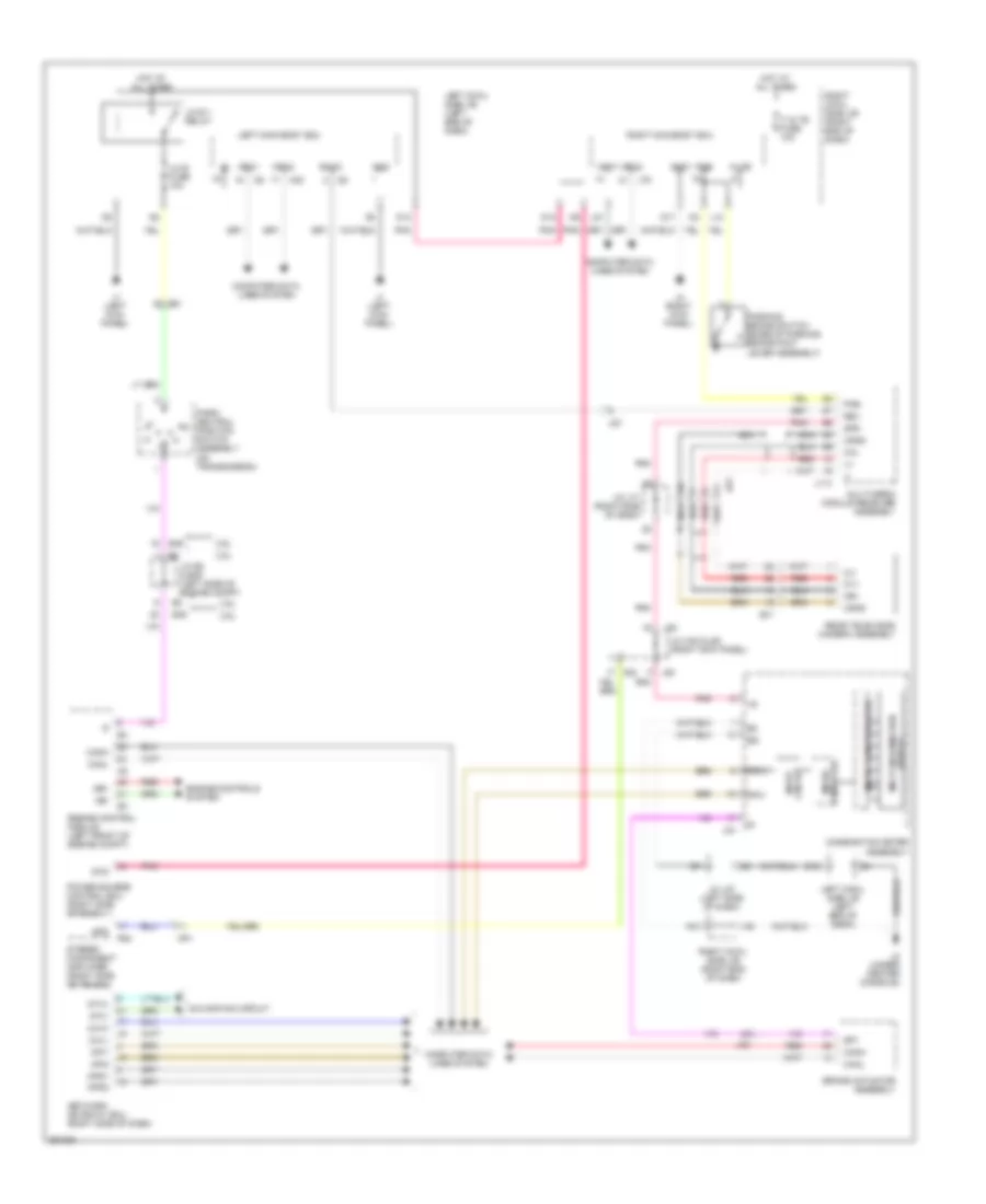 Rear View Monitoring Wiring Diagram for Lexus IS 250C 2013