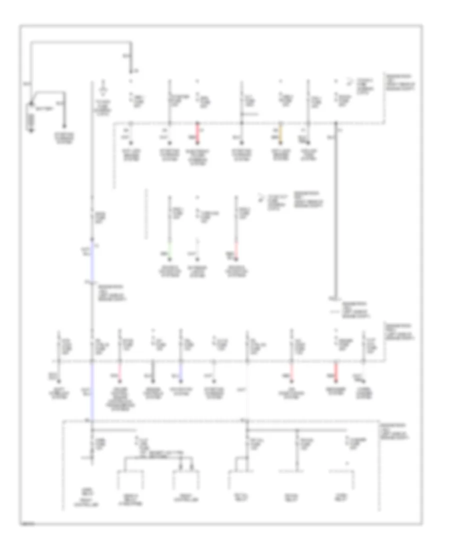 Power Distribution Wiring Diagram 1 of 5 for Lexus IS 250C 2013