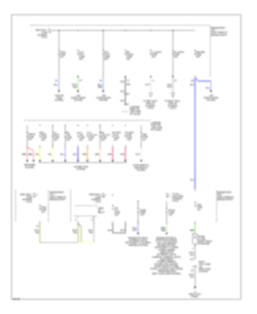 Power Distribution Wiring Diagram (2 of 5) for Lexus IS 250C 2013