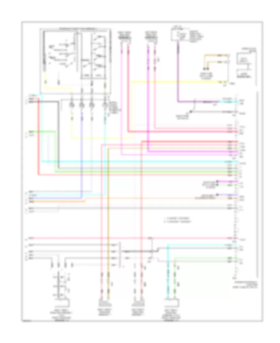 Radio Wiring Diagram, without Navigation (3 of 3) for Lexus IS 250C 2013