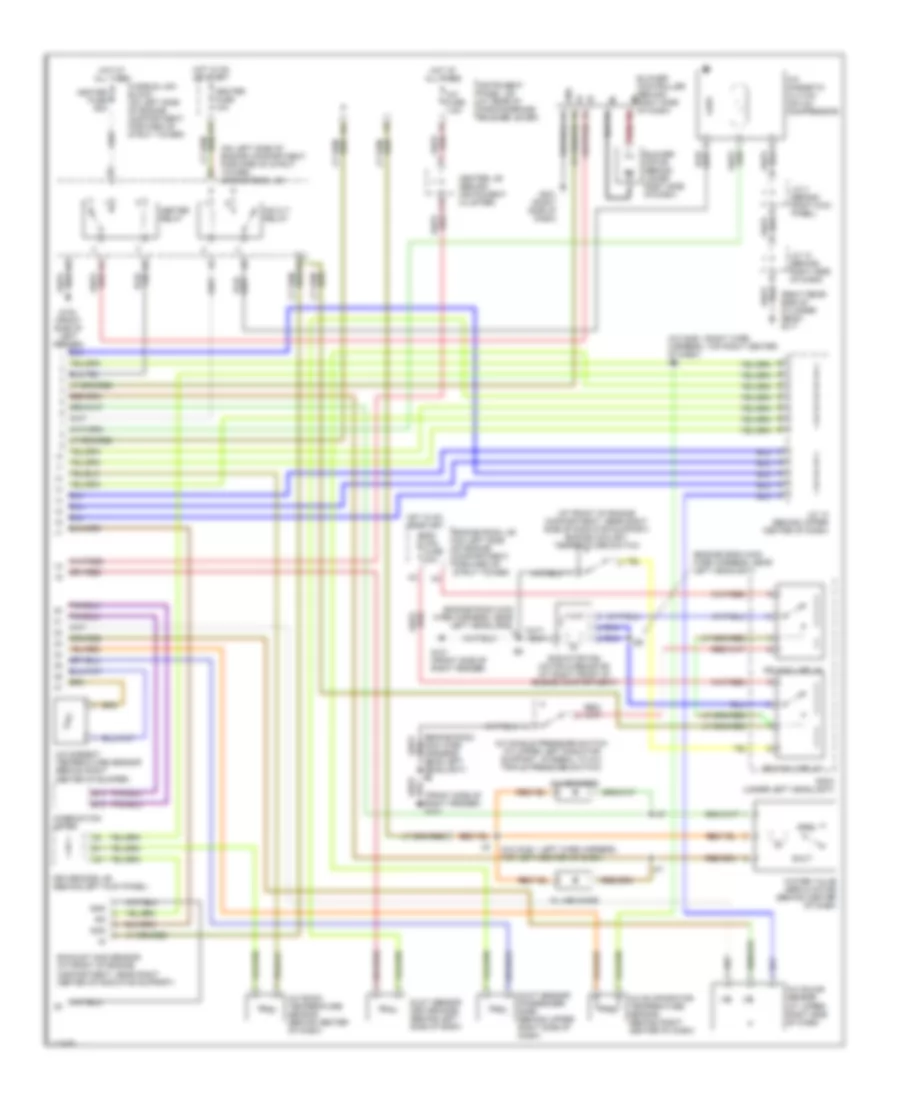 Automatic A C Wiring Diagram 2 of 2 for Lexus LS 400 2000
