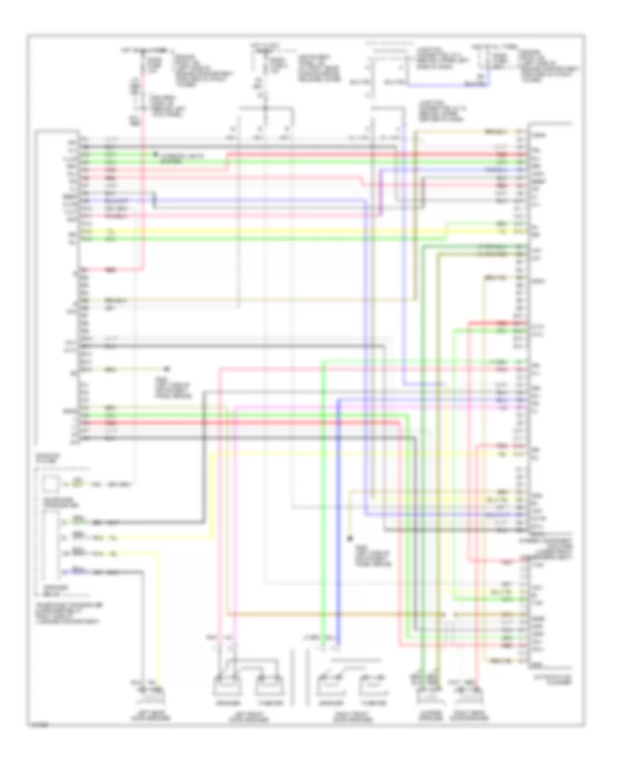 Radio Wiring Diagrams Nakamichi for Lexus LS 400 2000