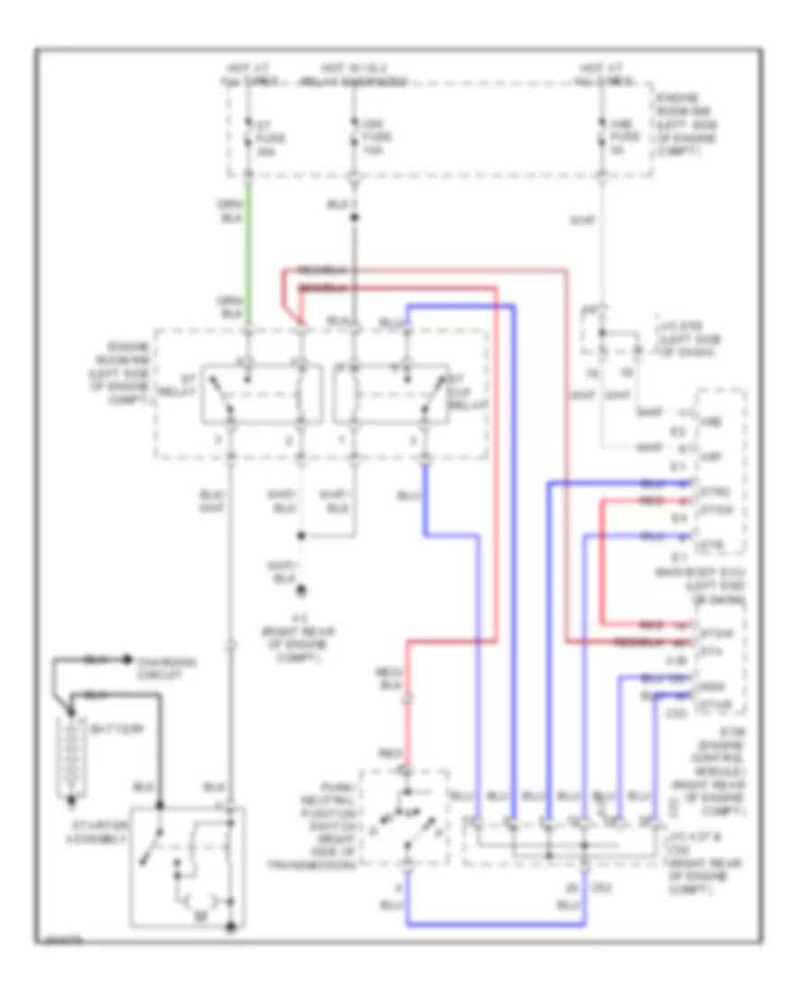 Starting Wiring Diagram for Lexus LX 570 2009