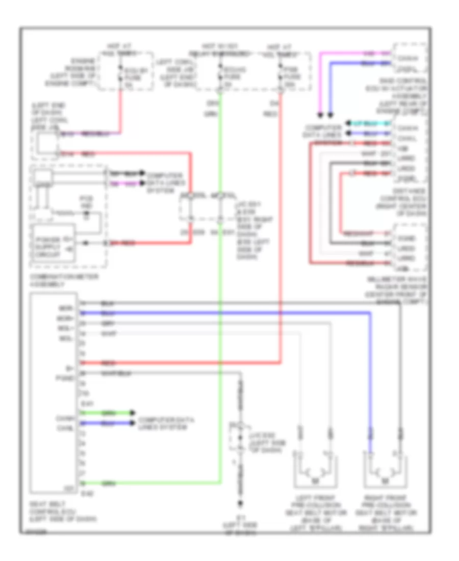 Pre Collision Wiring Diagram for Lexus LX 570 2009
