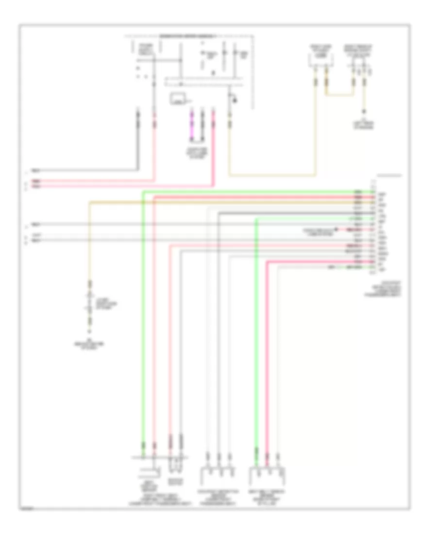 Supplemental Restraint Wiring Diagram (3 of 3) for Lexus LX 570 2009