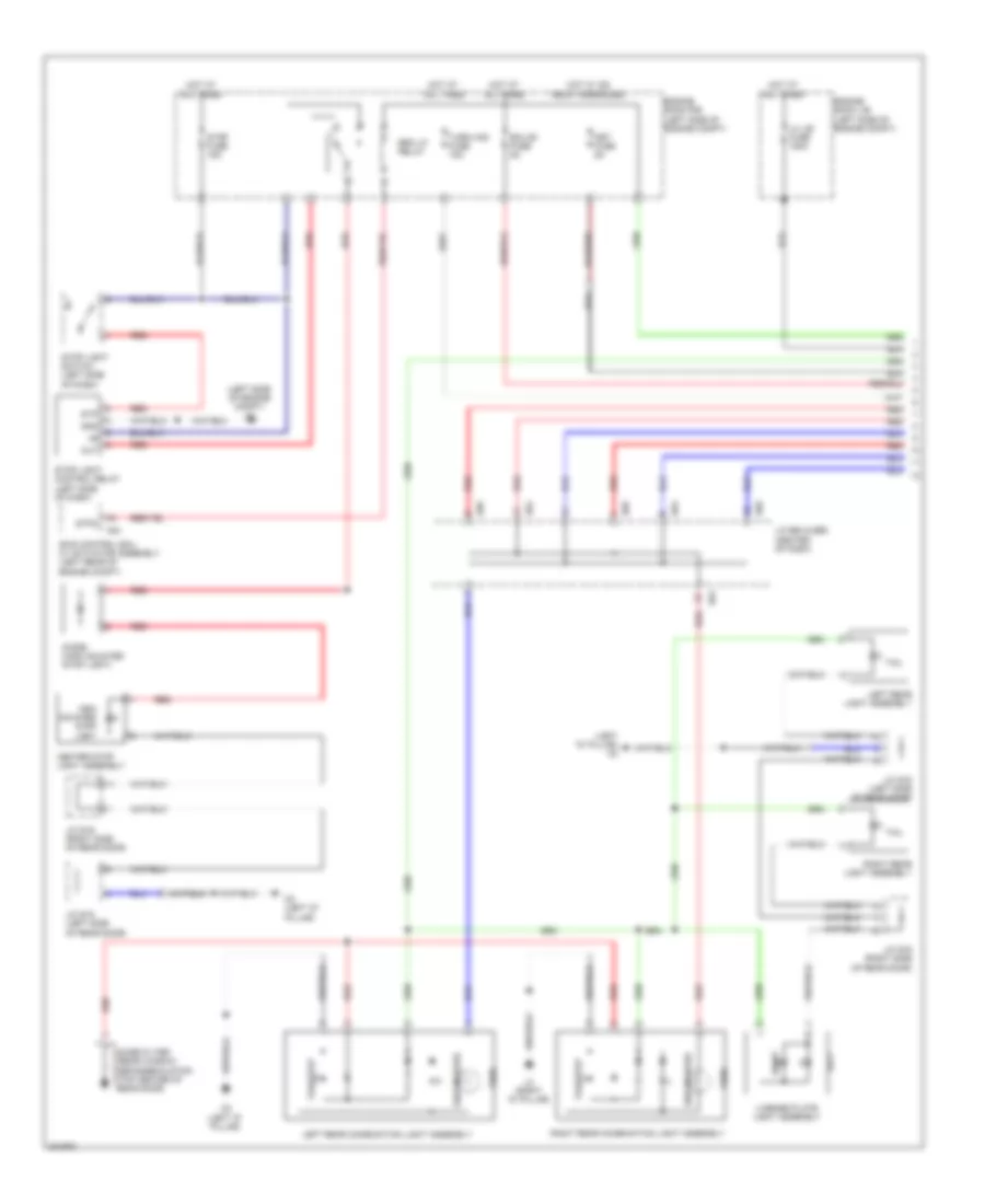 Exterior Lamps Wiring Diagram 1 of 2 for Lexus LX 570 2009