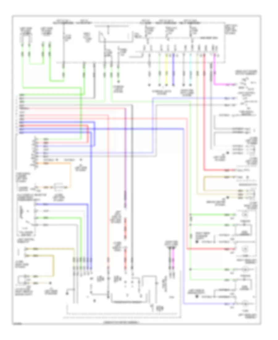 Exterior Lamps Wiring Diagram 2 of 2 for Lexus LX 570 2009