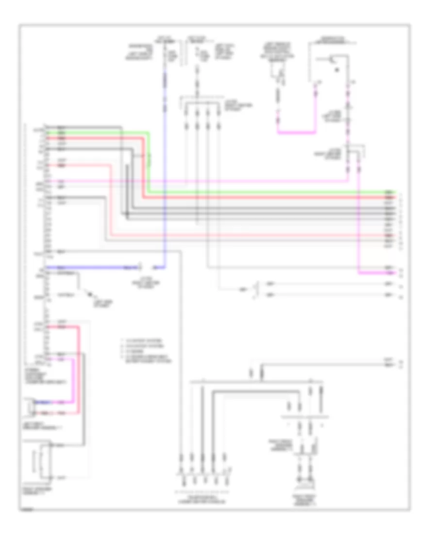 Navigation Wiring Diagram, with Satellite Radio  without Mark Levinson (1 of 6) for Lexus LX 570 2009