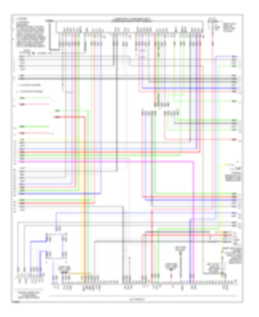 Navigation Wiring Diagram, with Satellite Radio  without Mark Levinson (4 of 6) for Lexus LX 570 2009
