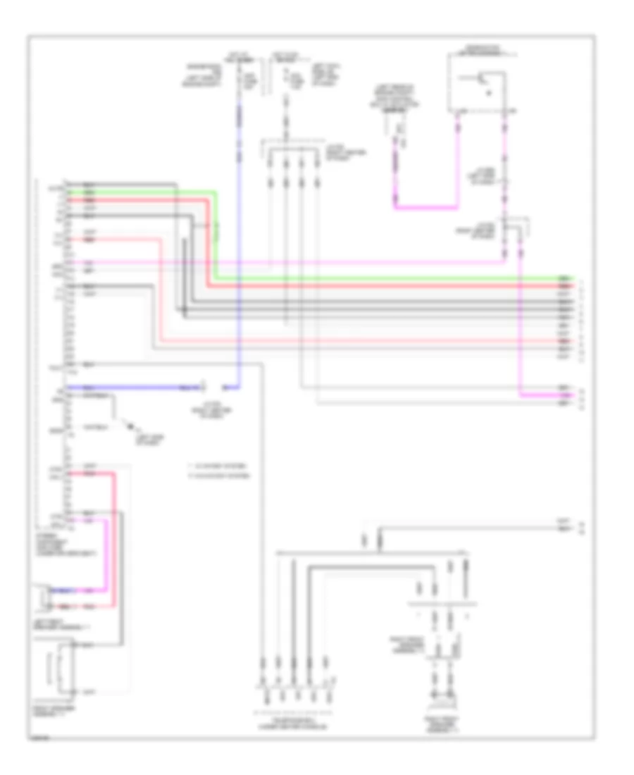 Navigation Wiring Diagram, with Stereo Radio  without Mark Levinson (1 of 6) for Lexus LX 570 2009