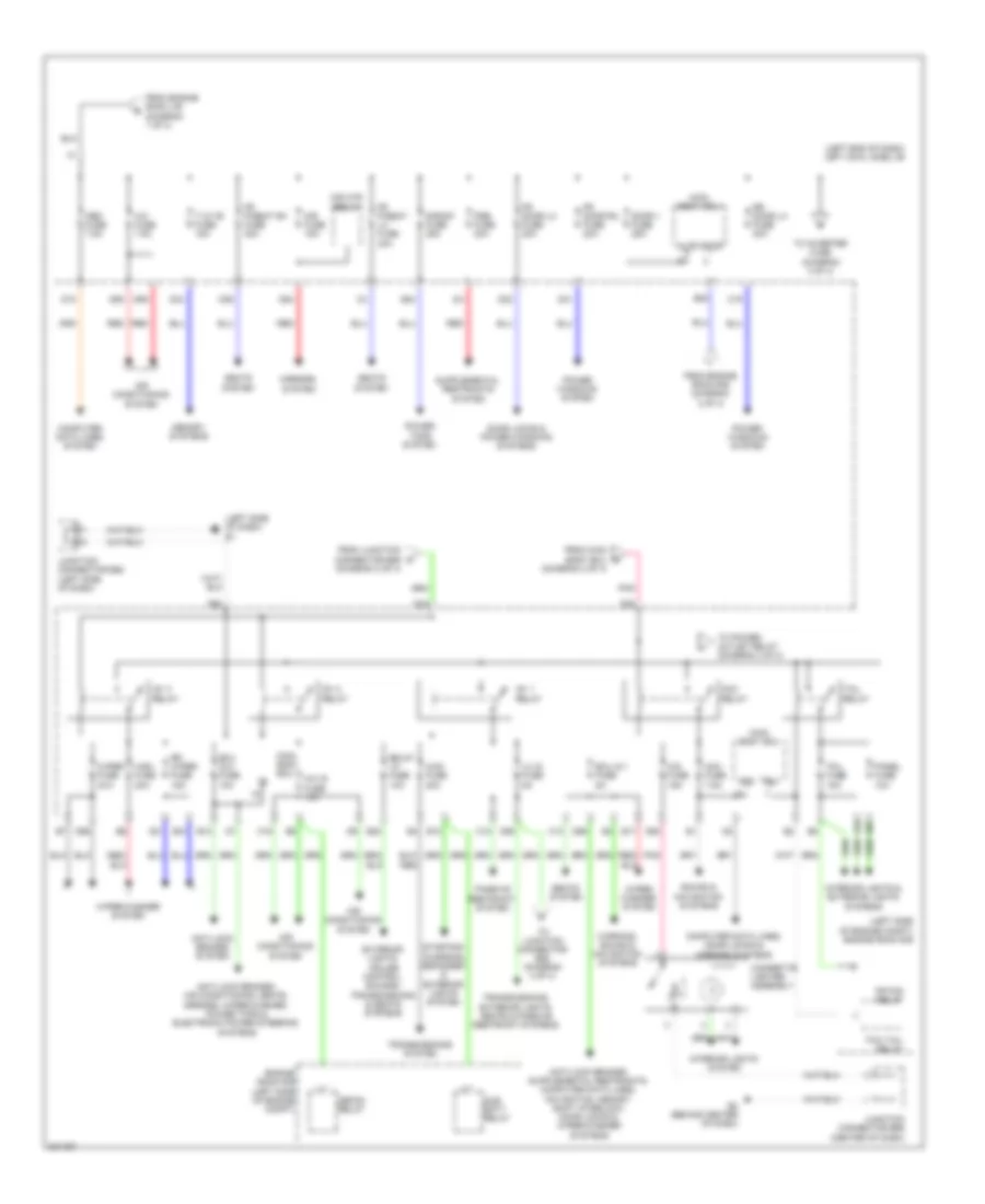 Power Distribution Wiring Diagram 3 of 4 for Lexus LX 570 2009