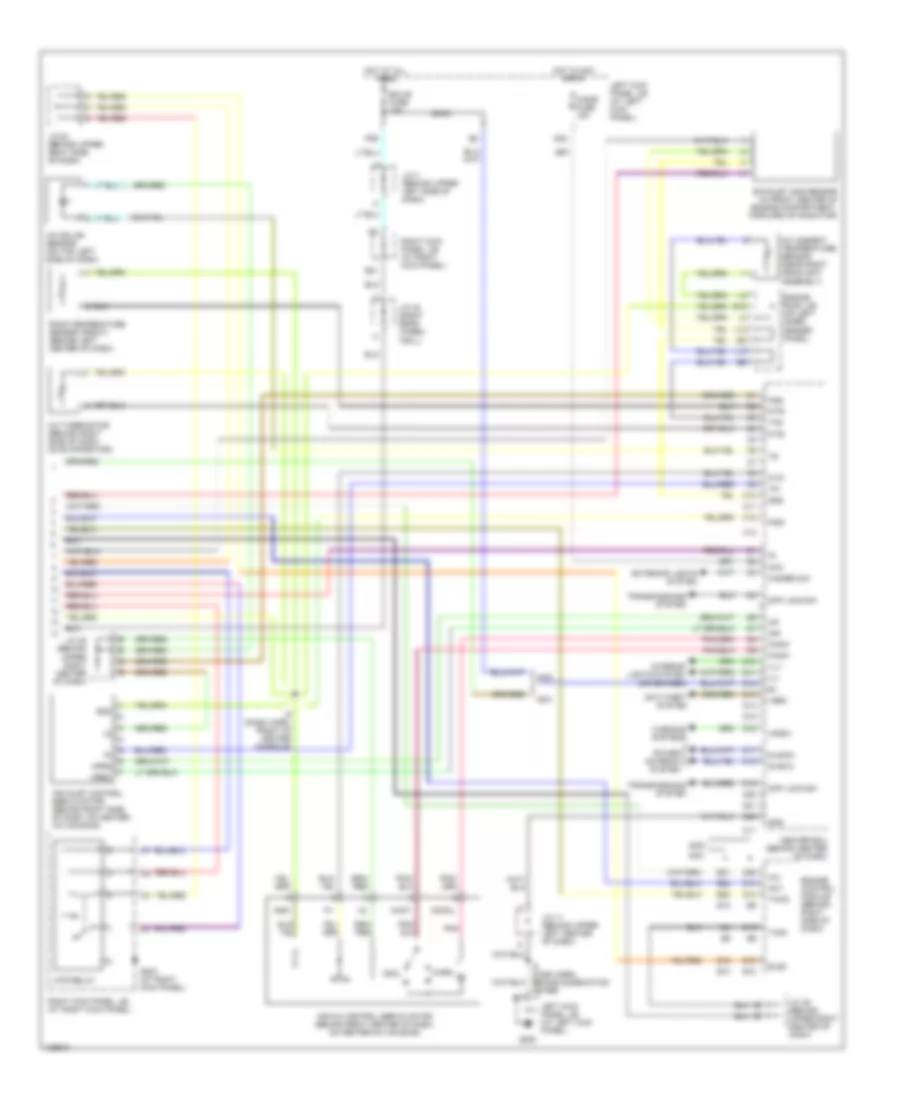 Automatic A C Wiring Diagram 2 of 2 for Lexus LX 470 2000