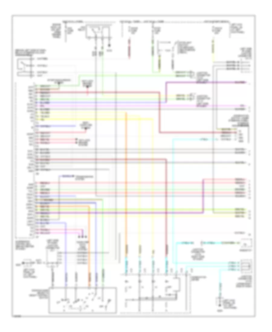 Electronic Suspension Wiring Diagram 1 of 2 for Lexus LX 470 2000