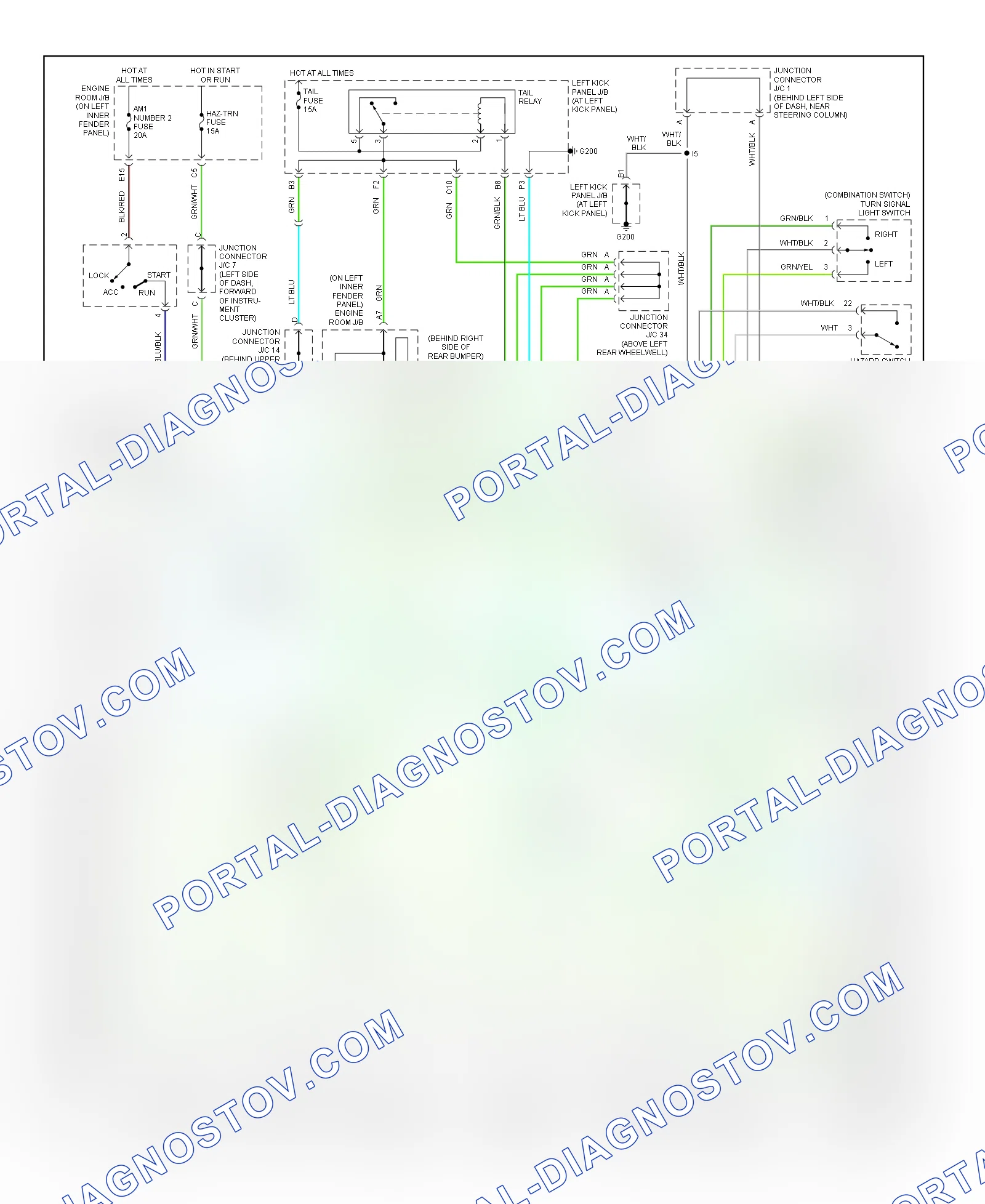 1999 Lexus LX 470 Factory Wiring Diagrams – OEM Schematics Layout By Bishko