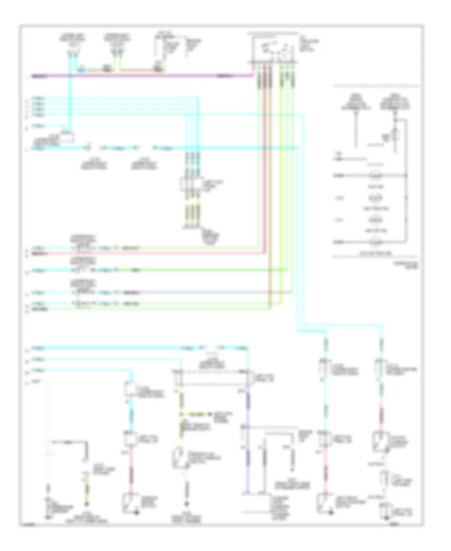 Instrument Cluster Wiring Diagram 2 of 2 for Lexus LX 470 2000