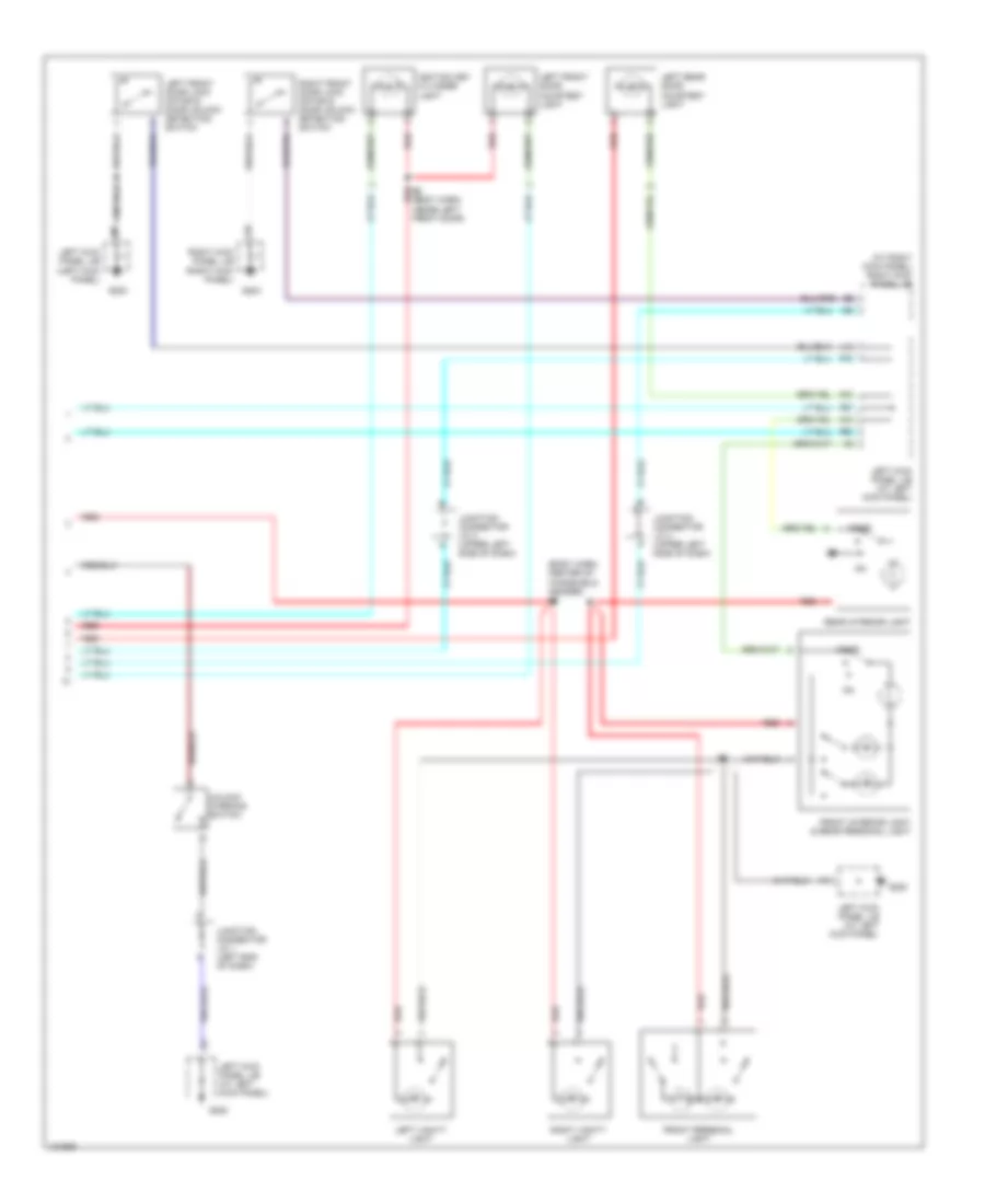 Courtesy Lamps Wiring Diagram 3 of 3 for Lexus LX 470 2000
