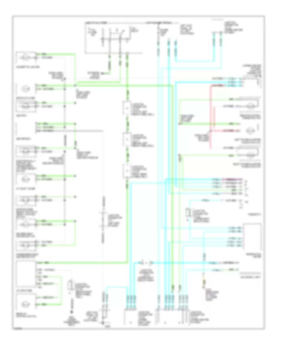 Instrument Illumination Wiring Diagram for Lexus LX 470 2000