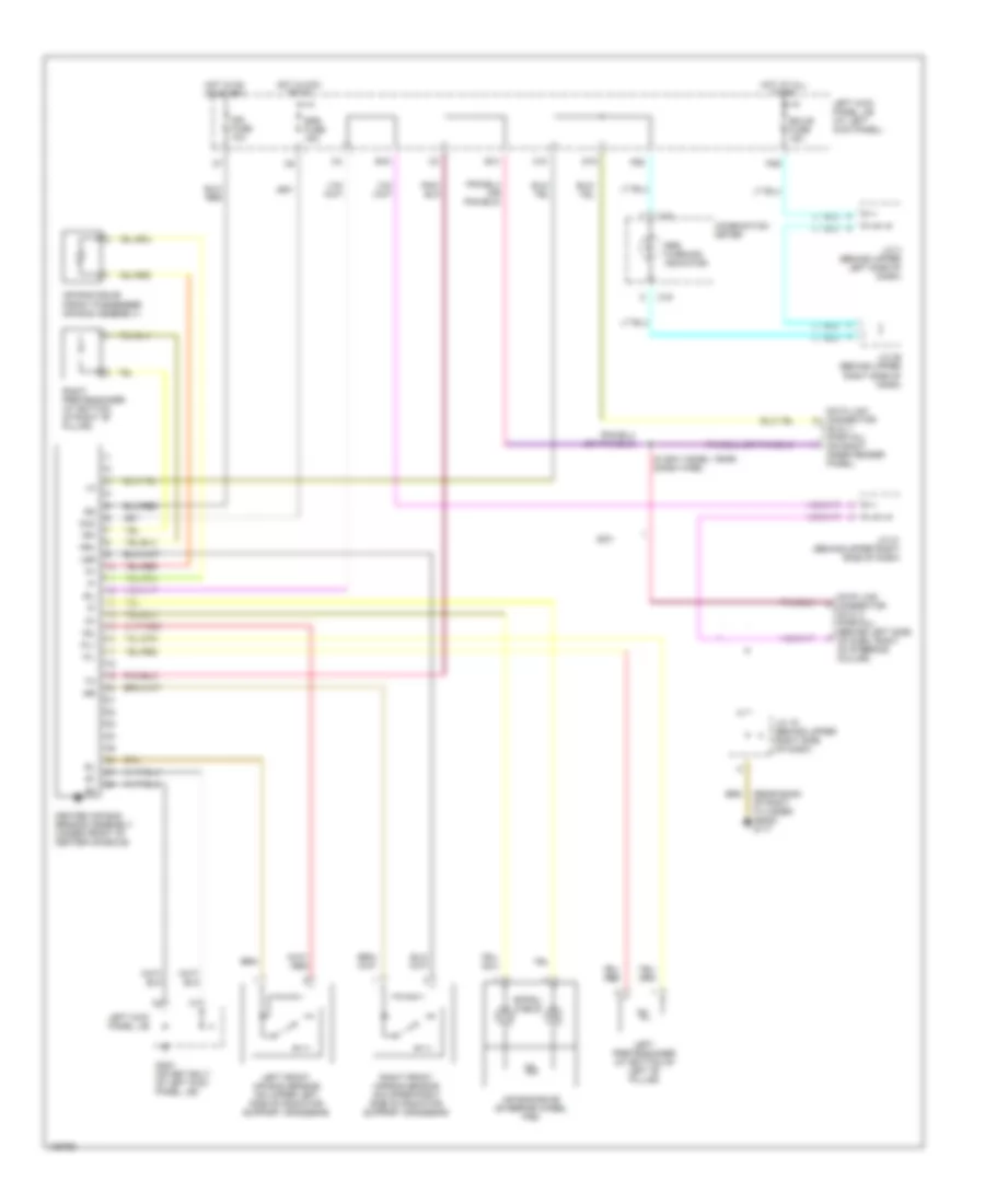 Supplemental Restraint Wiring Diagram for Lexus LX 470 2000