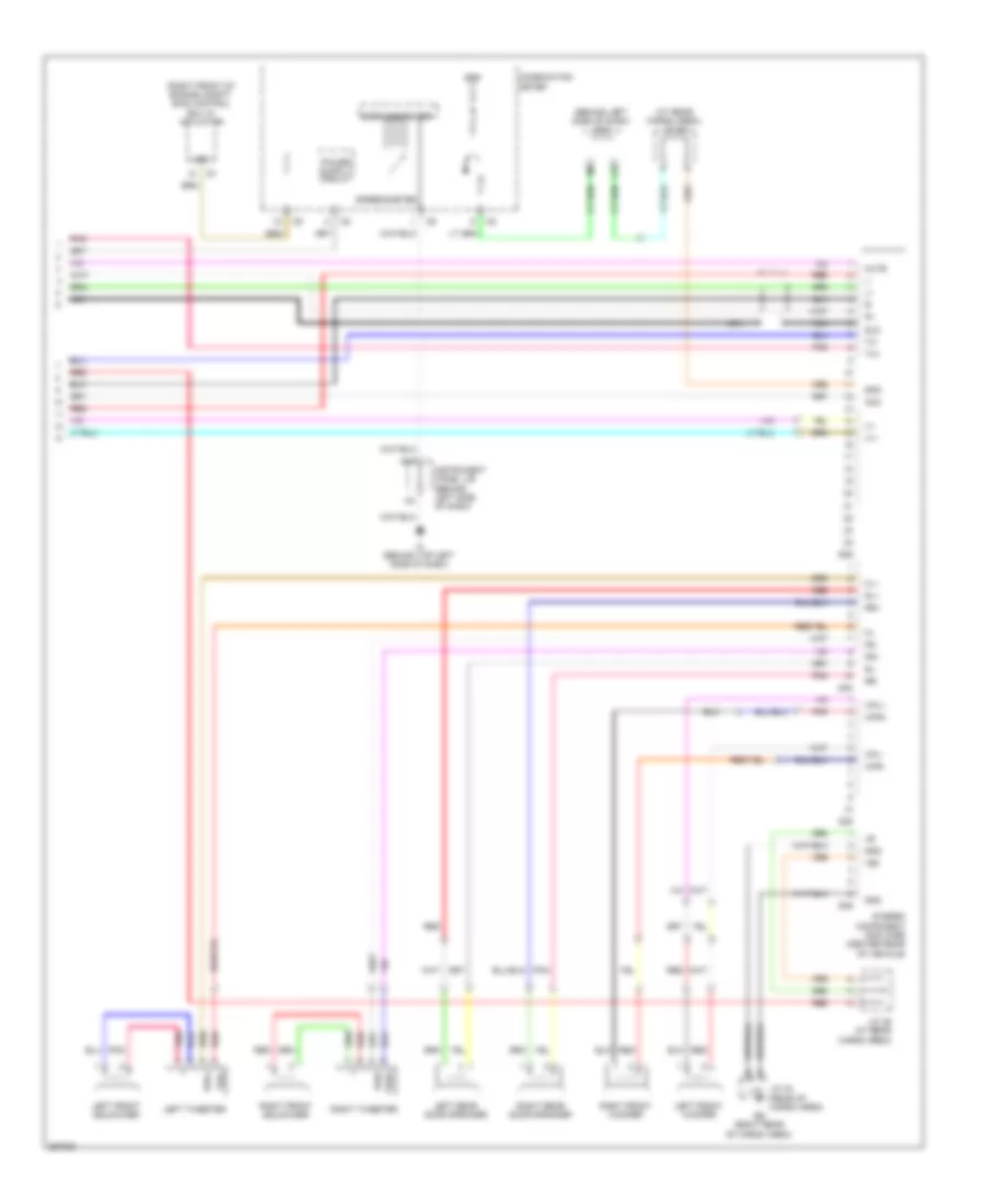 Radio Wiring Diagram, without Mark Levinson (3 of 3) for Lexus RX 350 2009