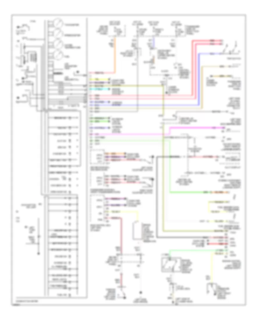 Instrument Cluster Wiring Diagram for Lexus SC 430 2009