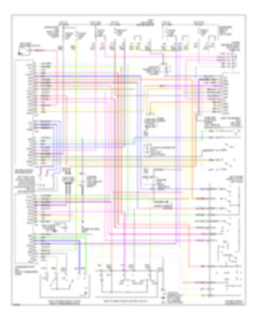 Power Windows Wiring Diagram for Lexus SC 430 2009