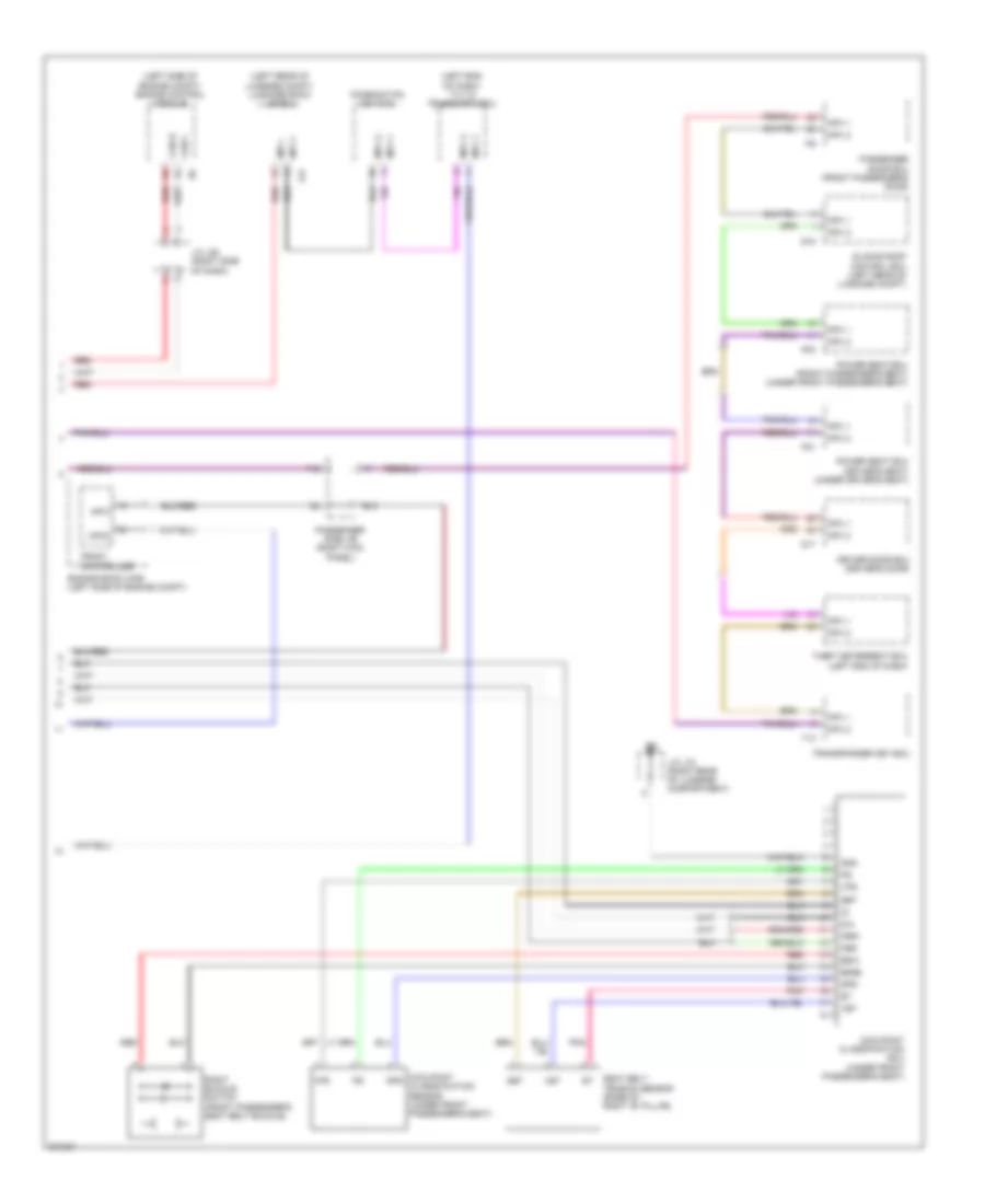 Supplemental Restraints Wiring Diagram (3 of 3) for Lexus SC 430 2009