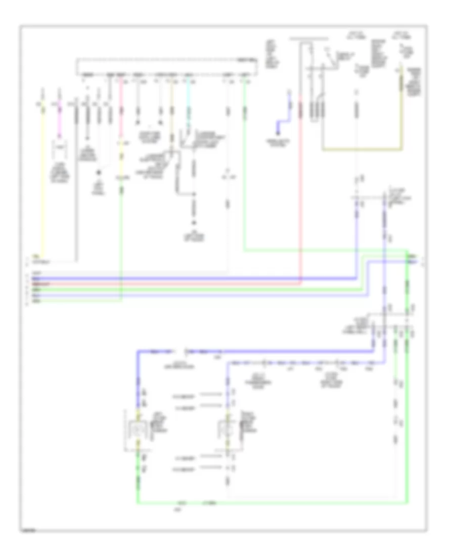 Power Door Locks Wiring Diagram (3 of 7) for Lexus IS 350 2013