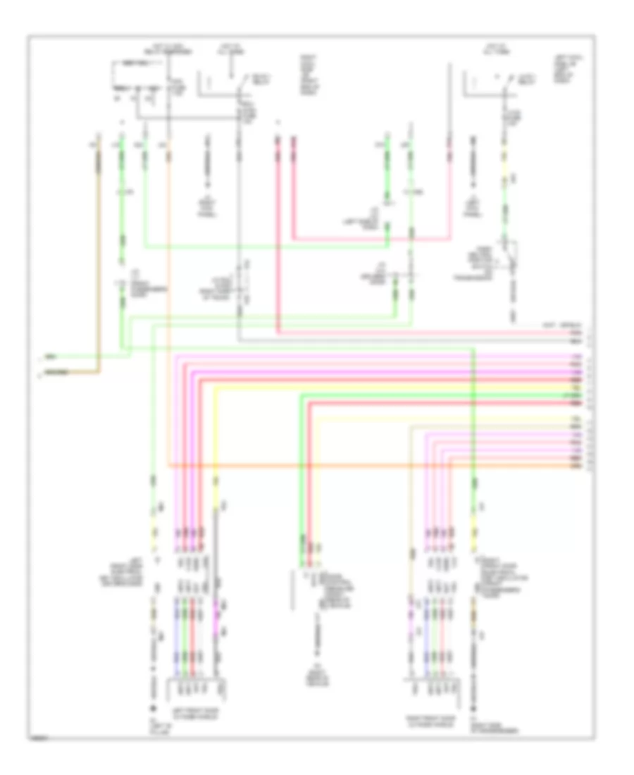 Power Door Locks Wiring Diagram (5 of 7) for Lexus IS 350 2013