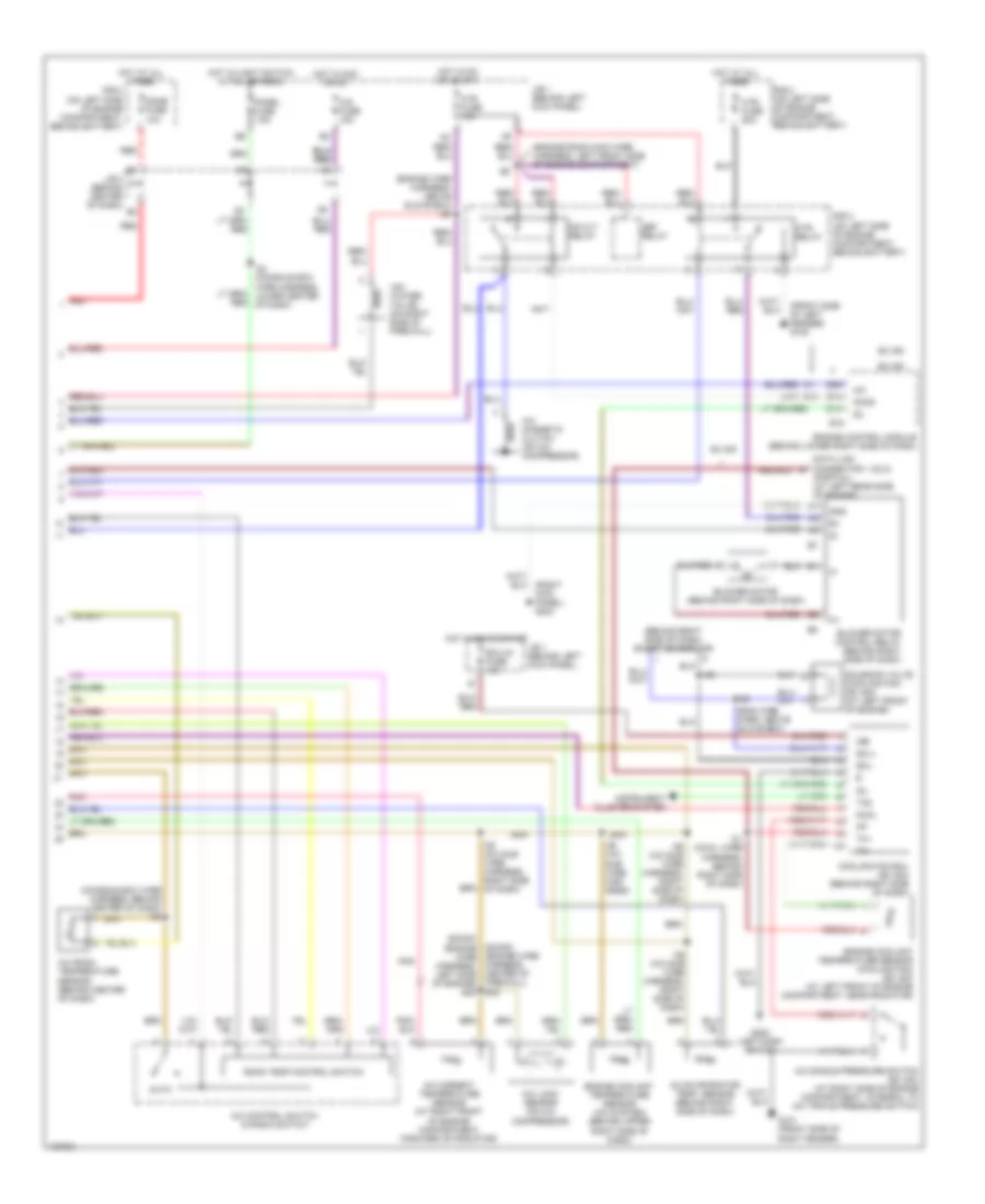 Automatic A C Wiring Diagram 2 of 2 for Lexus SC 300 2000