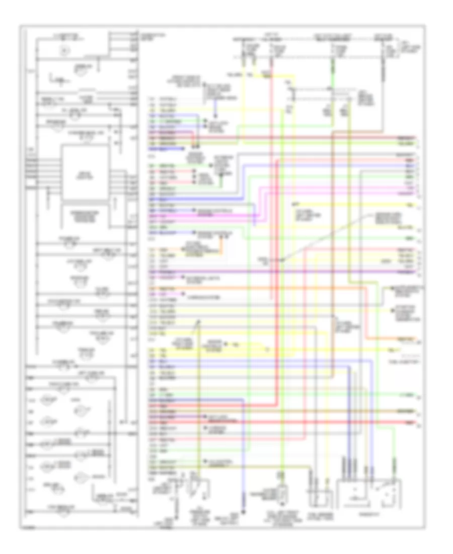 Instrument Cluster Wiring Diagram 1 of 2 for Lexus SC 300 2000