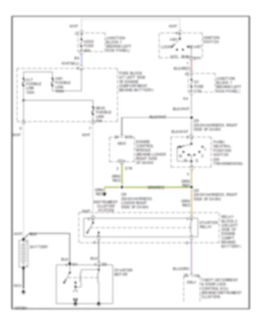 3 0L Starting Wiring Diagram for Lexus SC 300 2000
