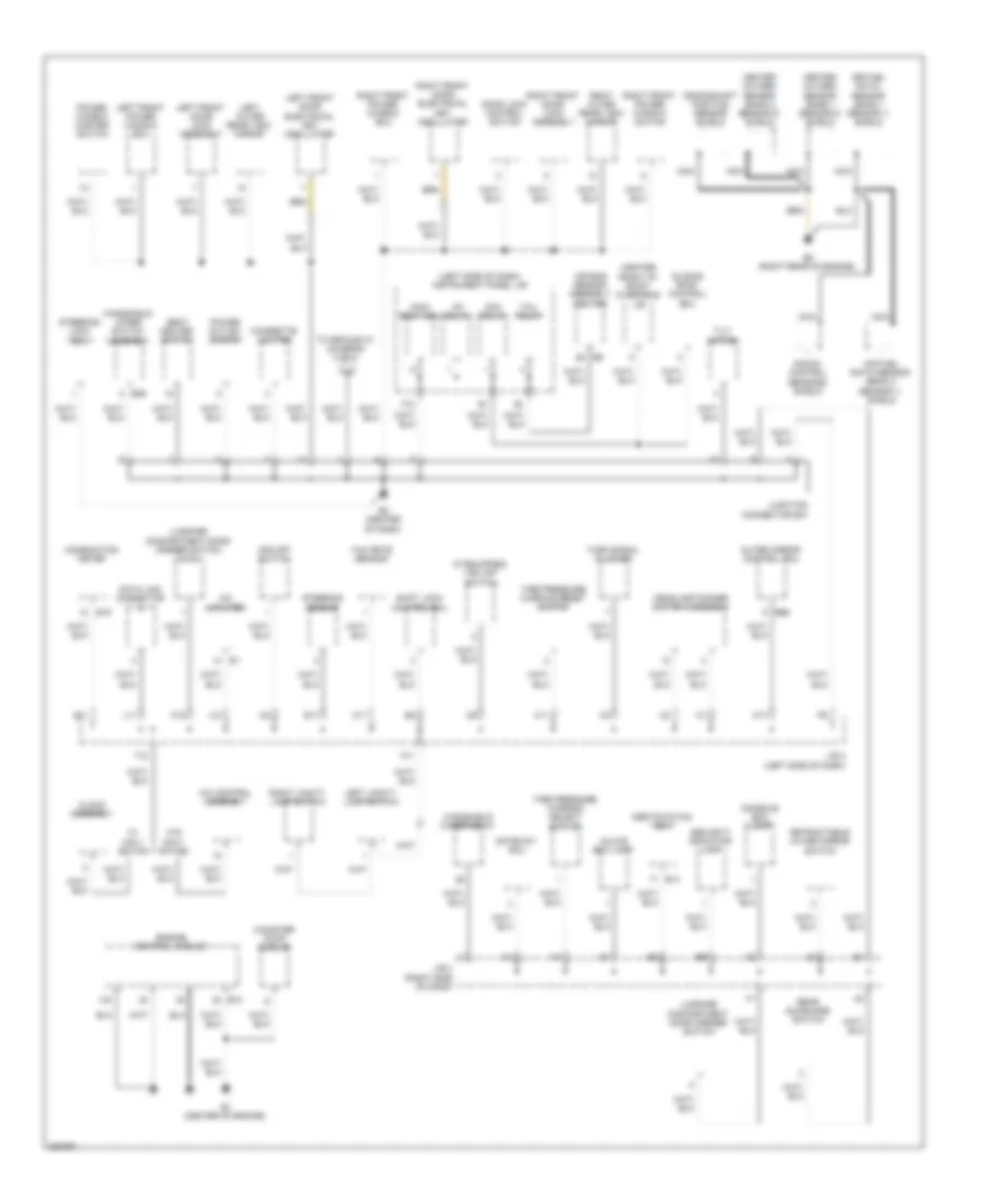 Ground Distribution Wiring Diagram (2 of 3) for Lexus ES 350 2010