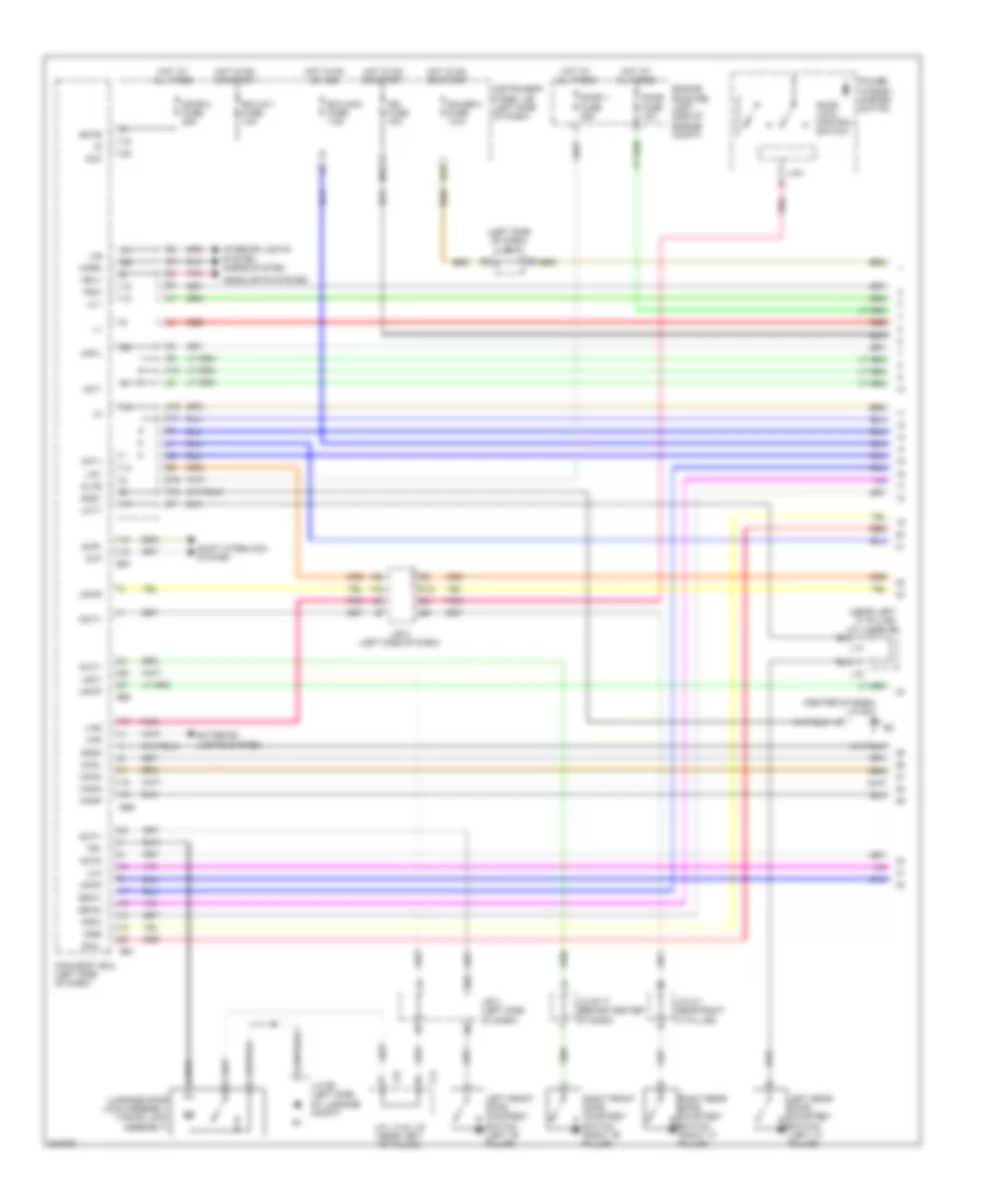 Power Door Locks Wiring Diagram 1 of 5 for Lexus ES 350 2010