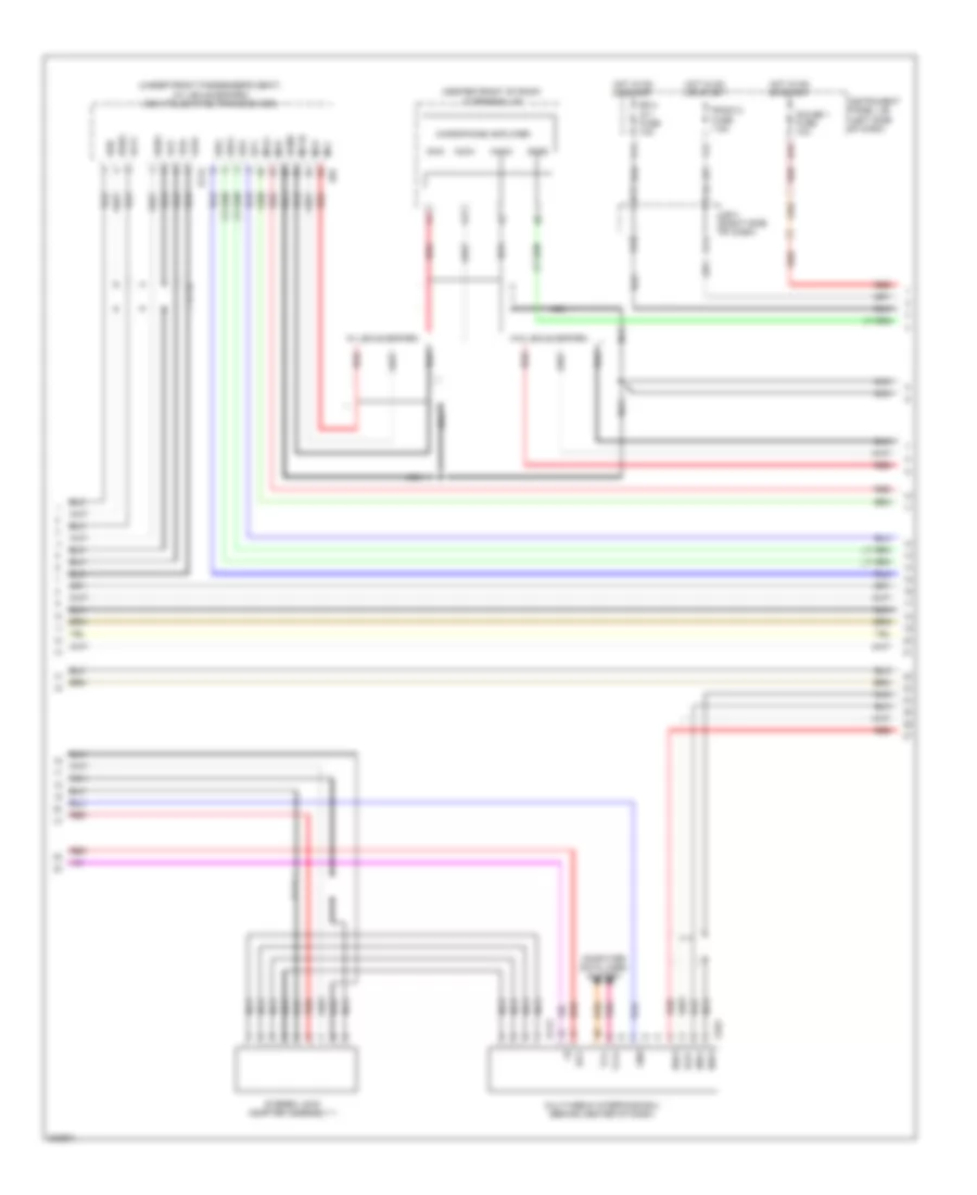 Radio Wiring Diagram, with Navigation (2 of 4) for Lexus ES 350 2010