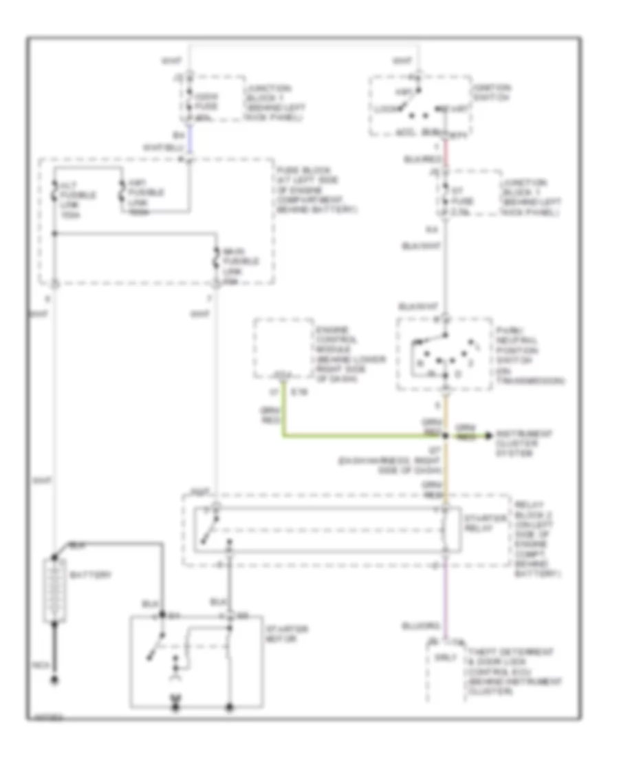 4 0L Starting Wiring Diagram for Lexus SC 400 2000