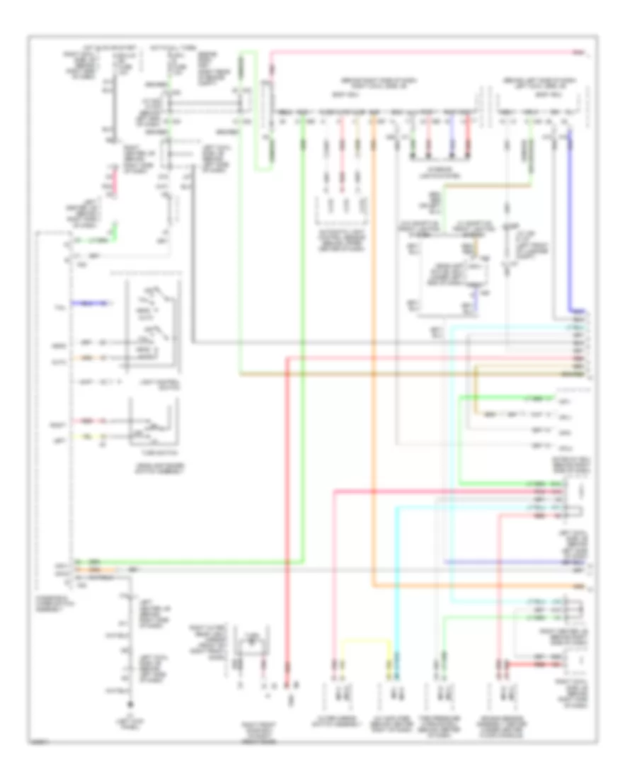 Exterior Lamps Wiring Diagram (1 of 3) for Lexus GS 350 2010