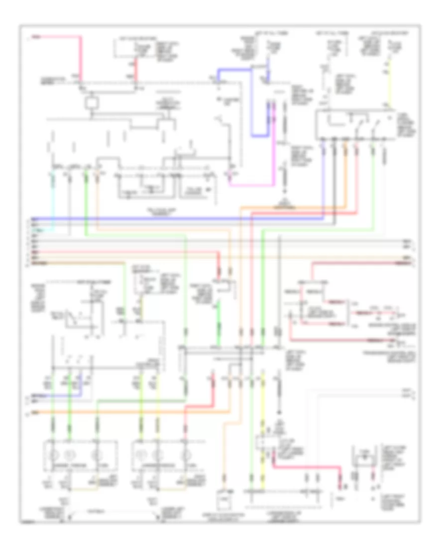 Exterior Lamps Wiring Diagram 2 of 3 for Lexus GS 350 2010