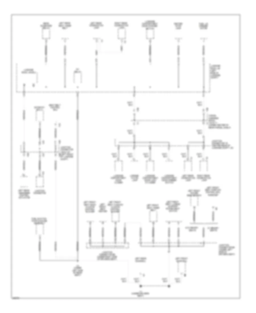 Ground Distribution Wiring Diagram 6 of 8 for Lexus GS 350 2010