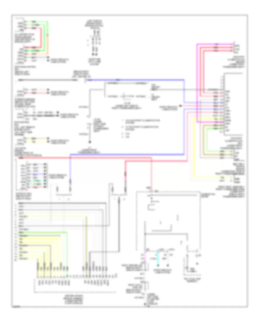 Supplemental Restraint Wiring Diagram 3 of 3 for Lexus GS 350 2010
