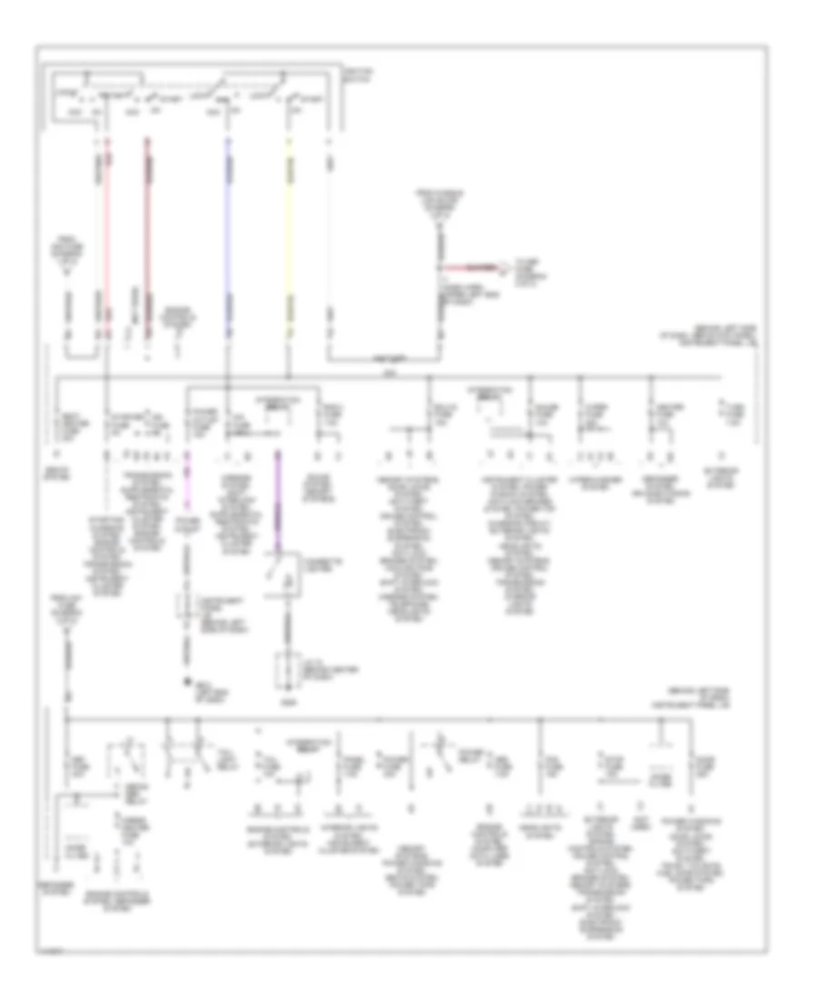 Power Distribution Wiring Diagram 2 of 2 for Lexus ES 300 2001