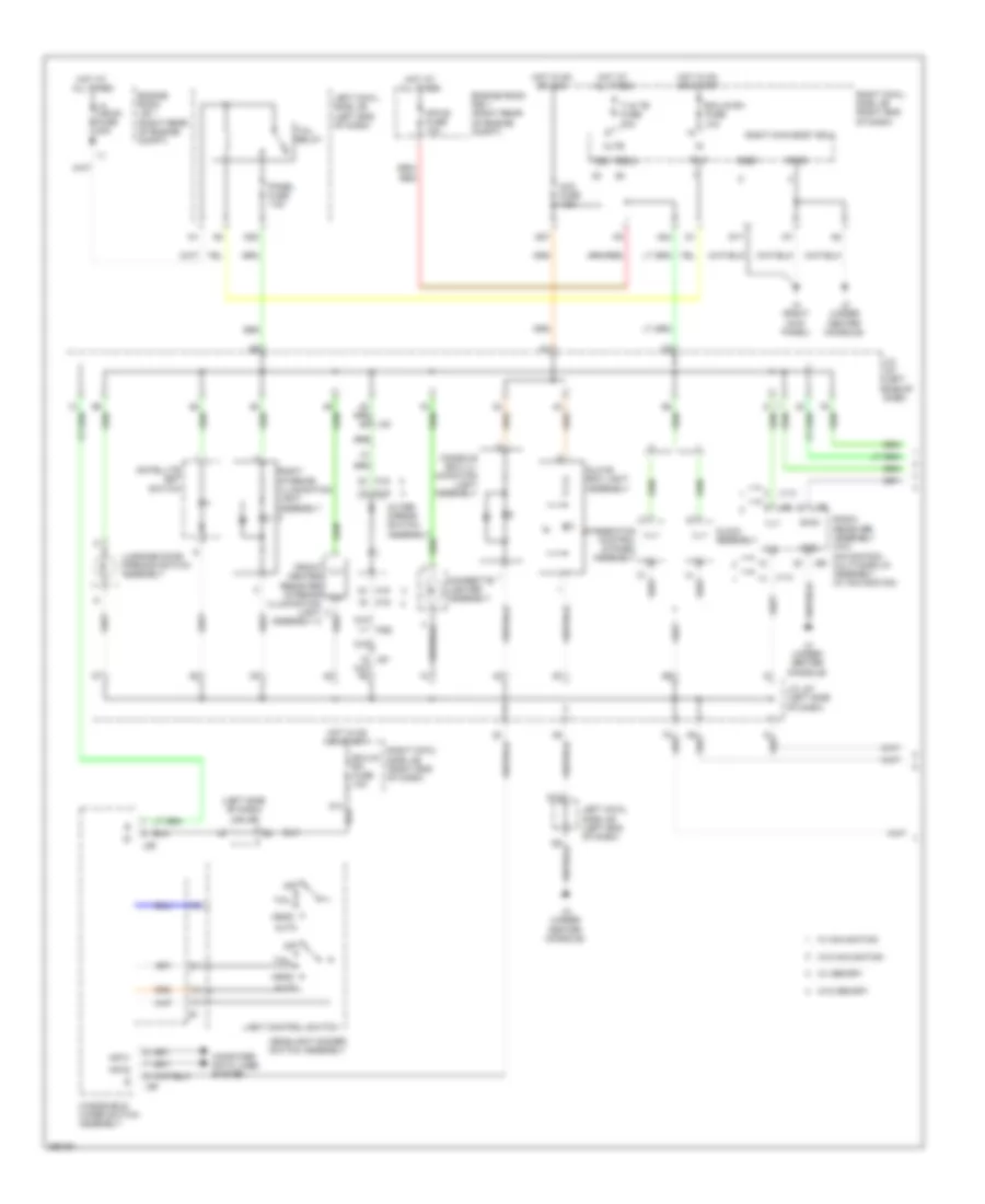Instrument Illumination Wiring Diagram 1 of 2 for Lexus IS 350C 2013